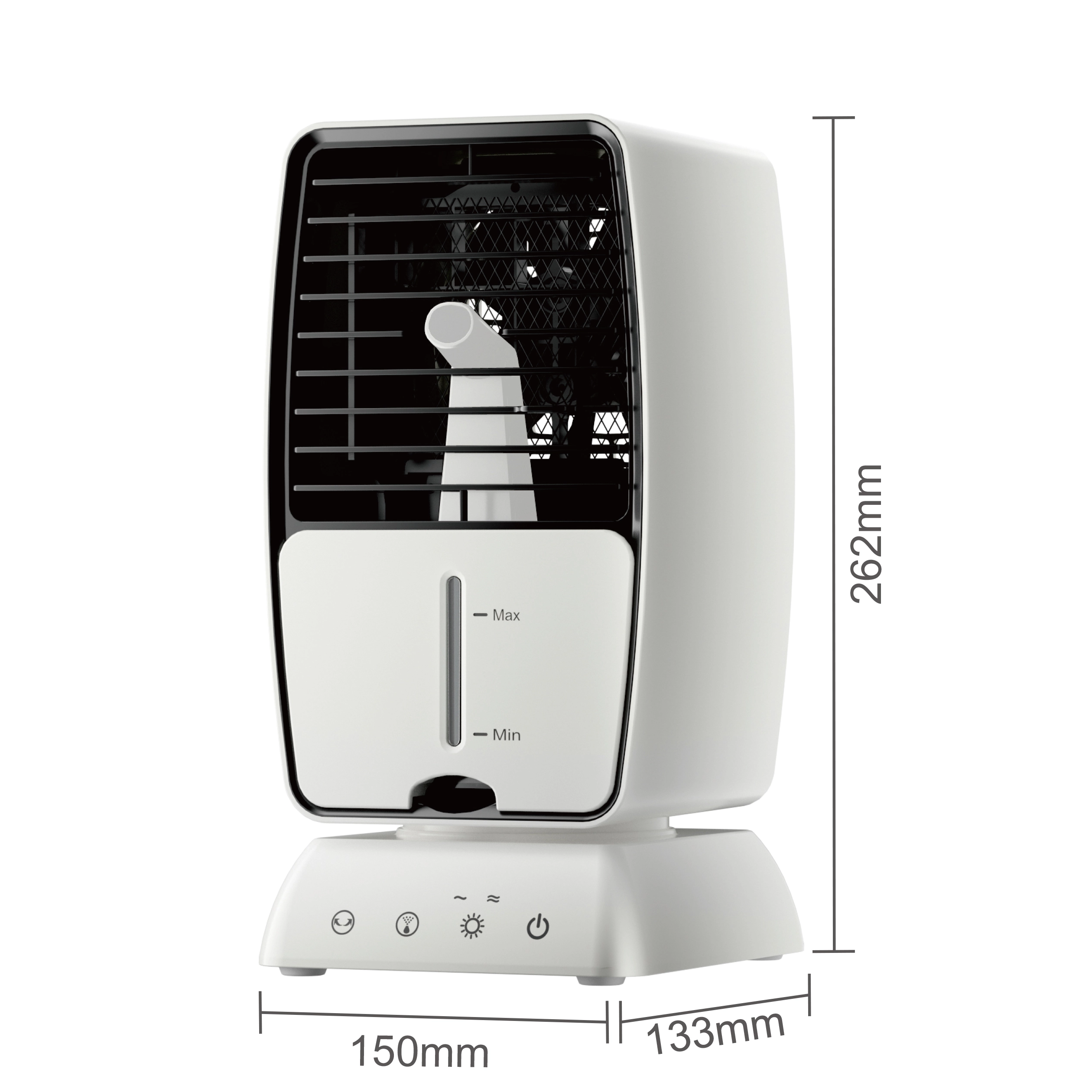 Enfriador pequeño con calentador de espacio Mini calentador eléctrico enchufable con termostato ajustable para dormitorio de oficina