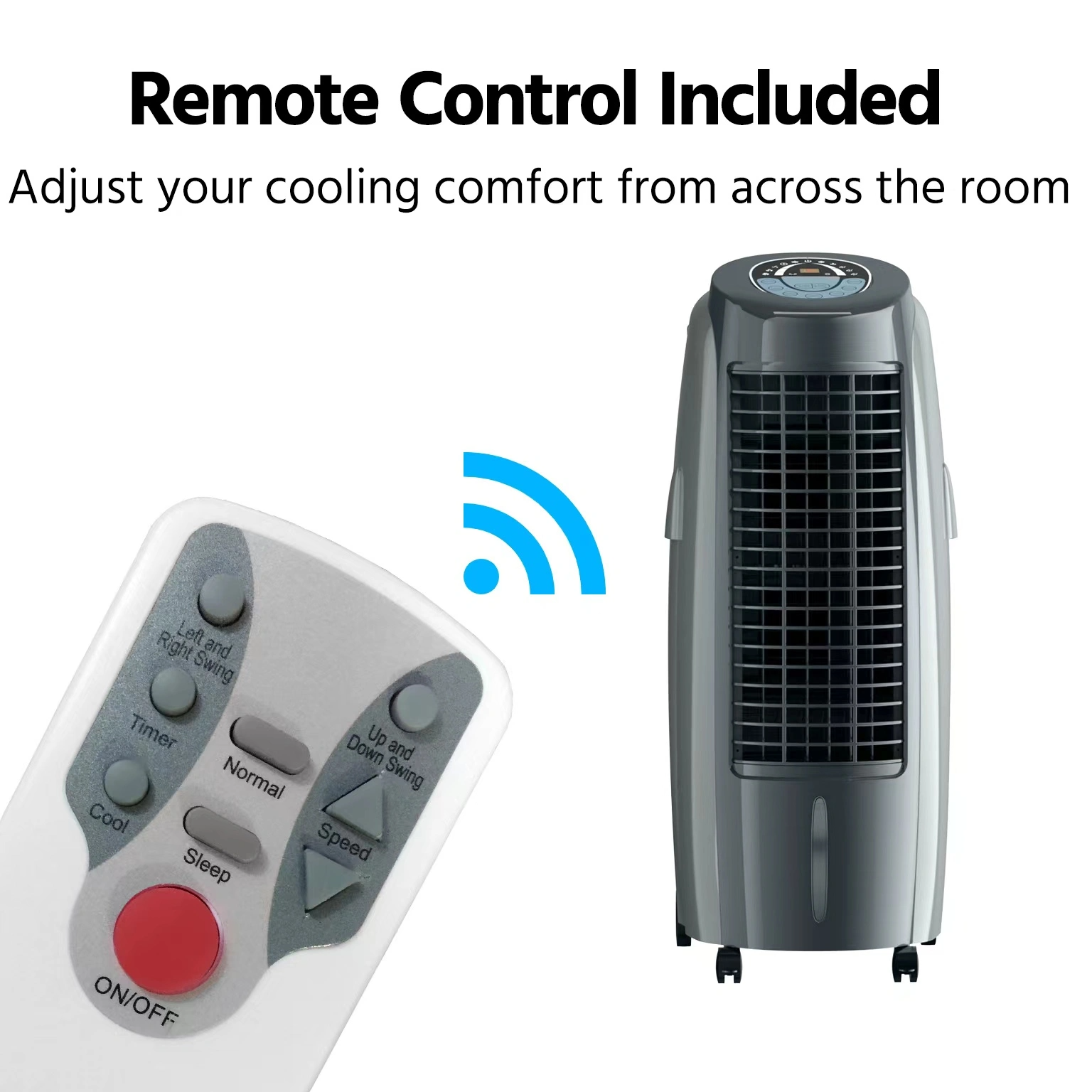 Enfriador de aire doméstico conveniente para interiores de 15L