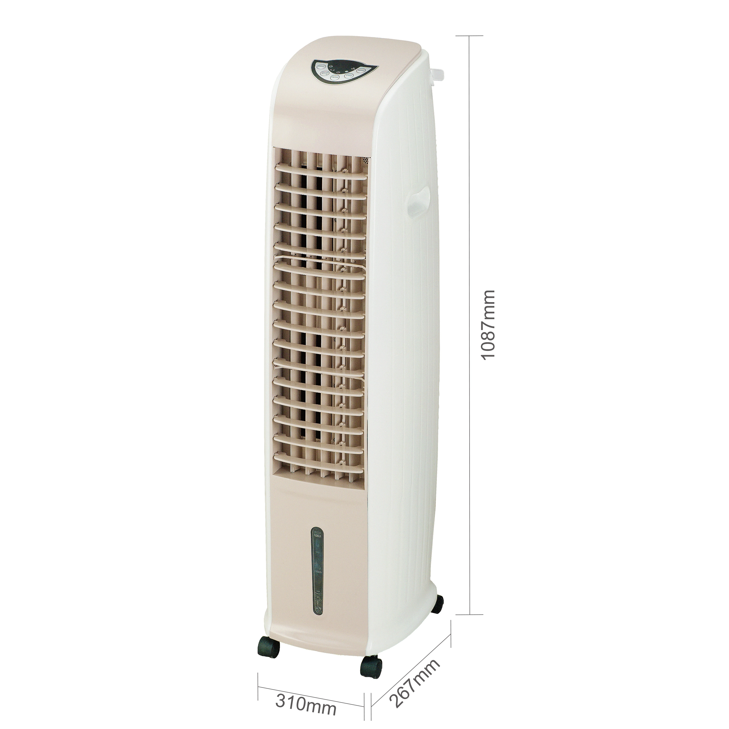 Enfriador de aire por evaporación para el hogar de CA de pie con control remoto Enfriador de aire para el hogar de pie con control remoto
